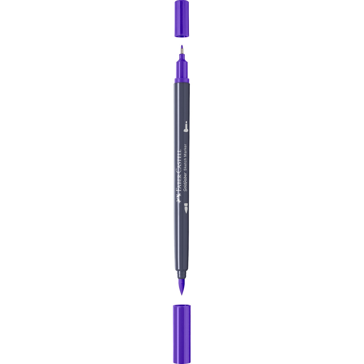 Rotulador sketch marker doble punta tinta base alcohol Goldfaber Faber-Castell violeta purpura Violeta púrpura-2