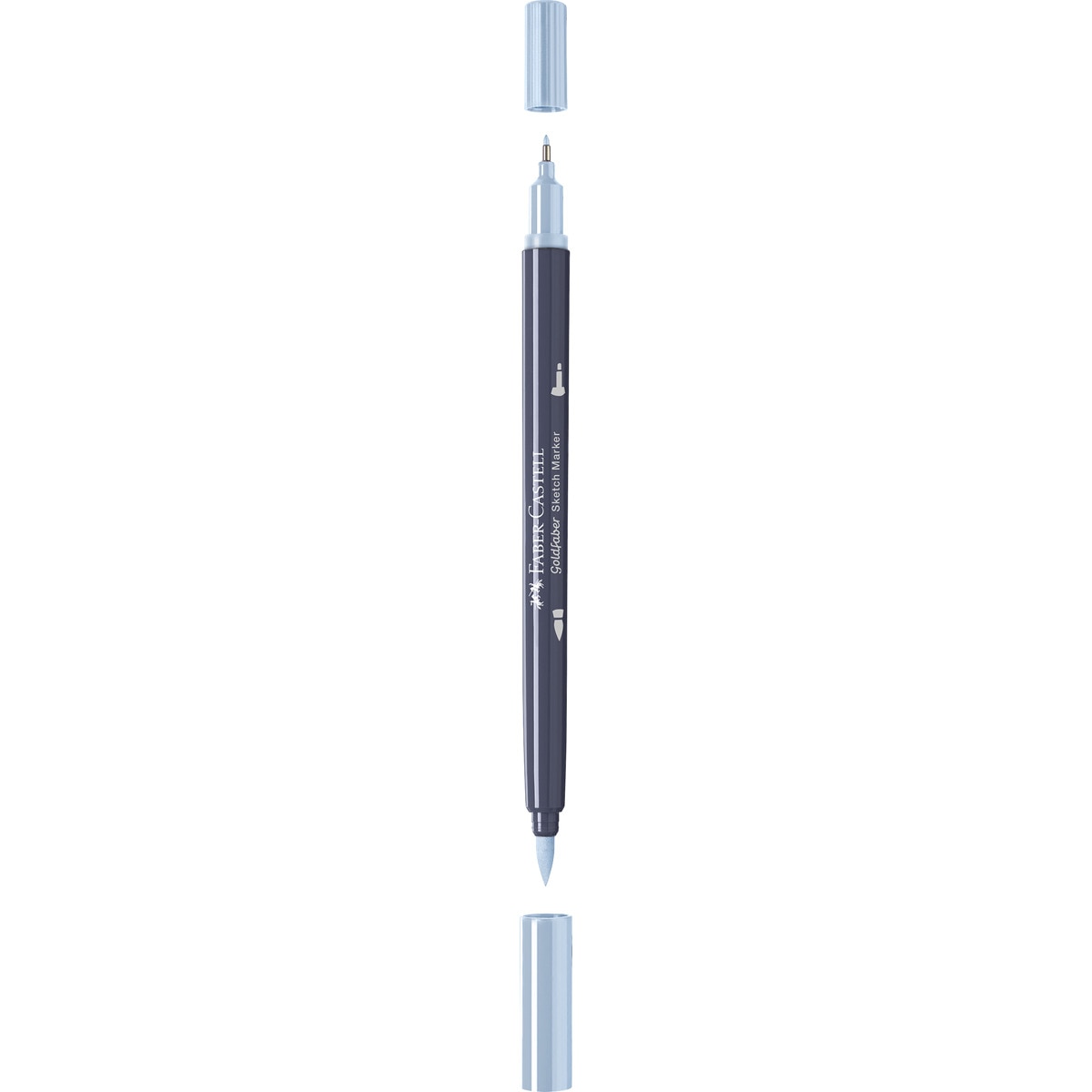 Rotulador sketch marker doble punta tinta base alcohol Goldfaber Faber-Castell azul paloma claro Azul paloma claro-2