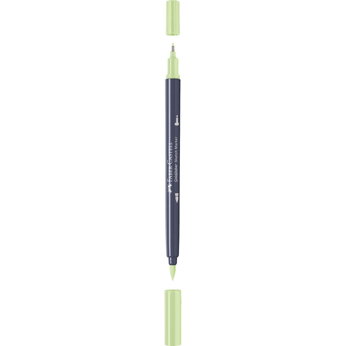 Rotulador sketch marker doble punta tinta base alcohol Goldfaber Faber-Castell verde tierra claro Verde tierra claro-2