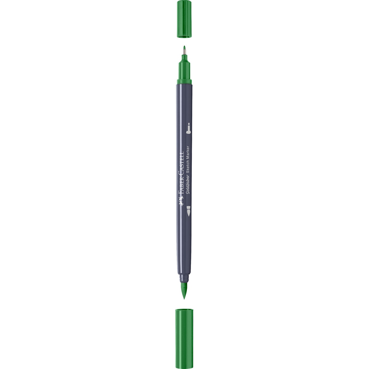 Rotulador sketch marker doble punta tinta base alcohol Goldfaber Faber-Castell verde monstera Verde monstera-2