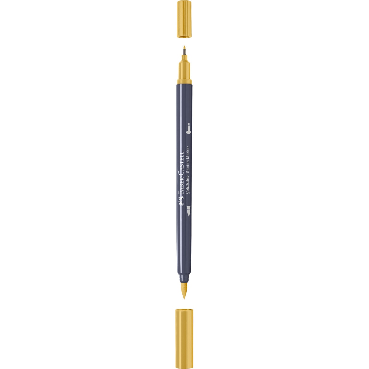 Rotulador sketch marker doble punta tinta base alcohol Goldfaber Faber-Castell ocre amarillo claro Ocre amarillo claro-2