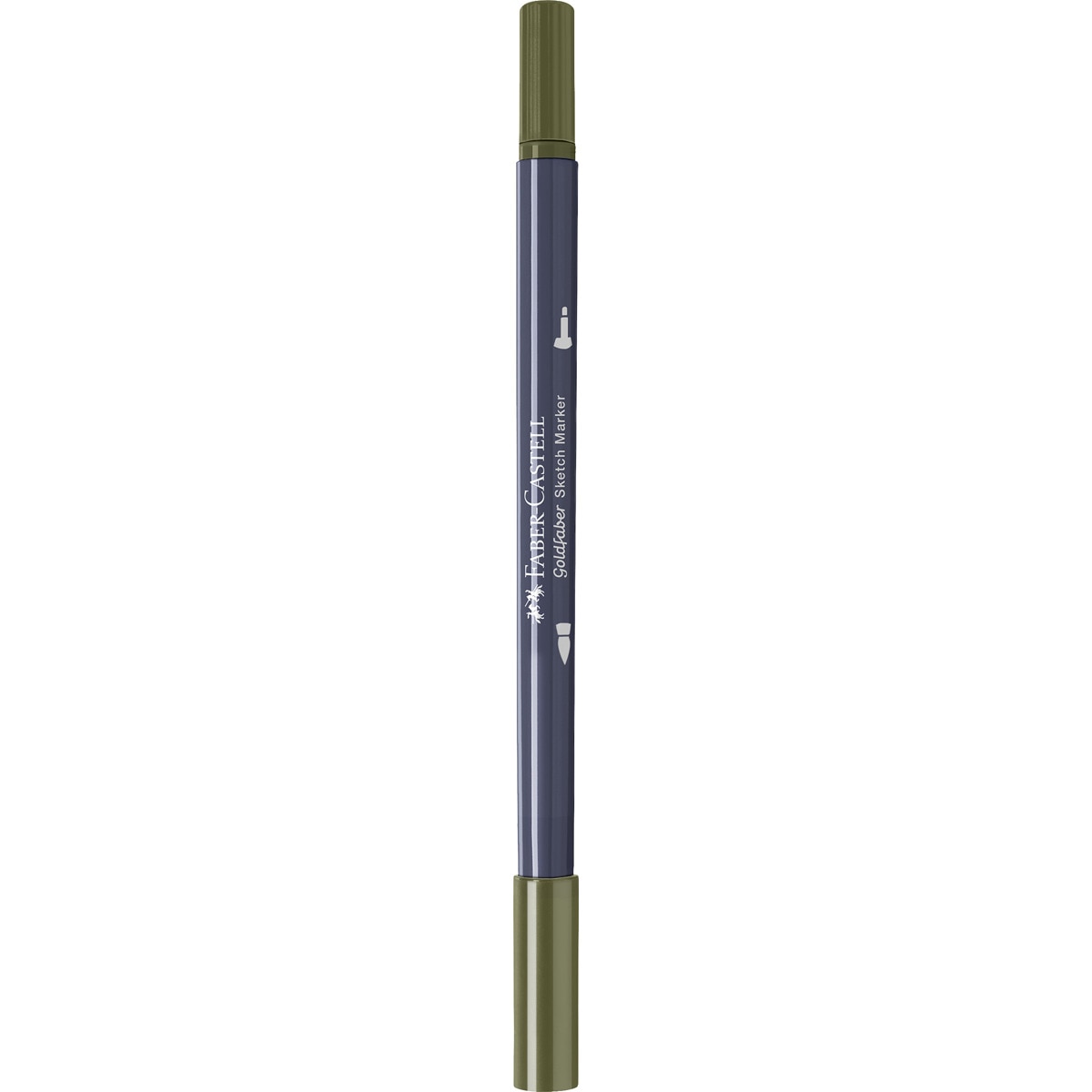 Rotulador sketch marker doble punta tinta base alcohol Goldfaber Faber-Castell verde oliva amarillento Verde oliva amarillento-3