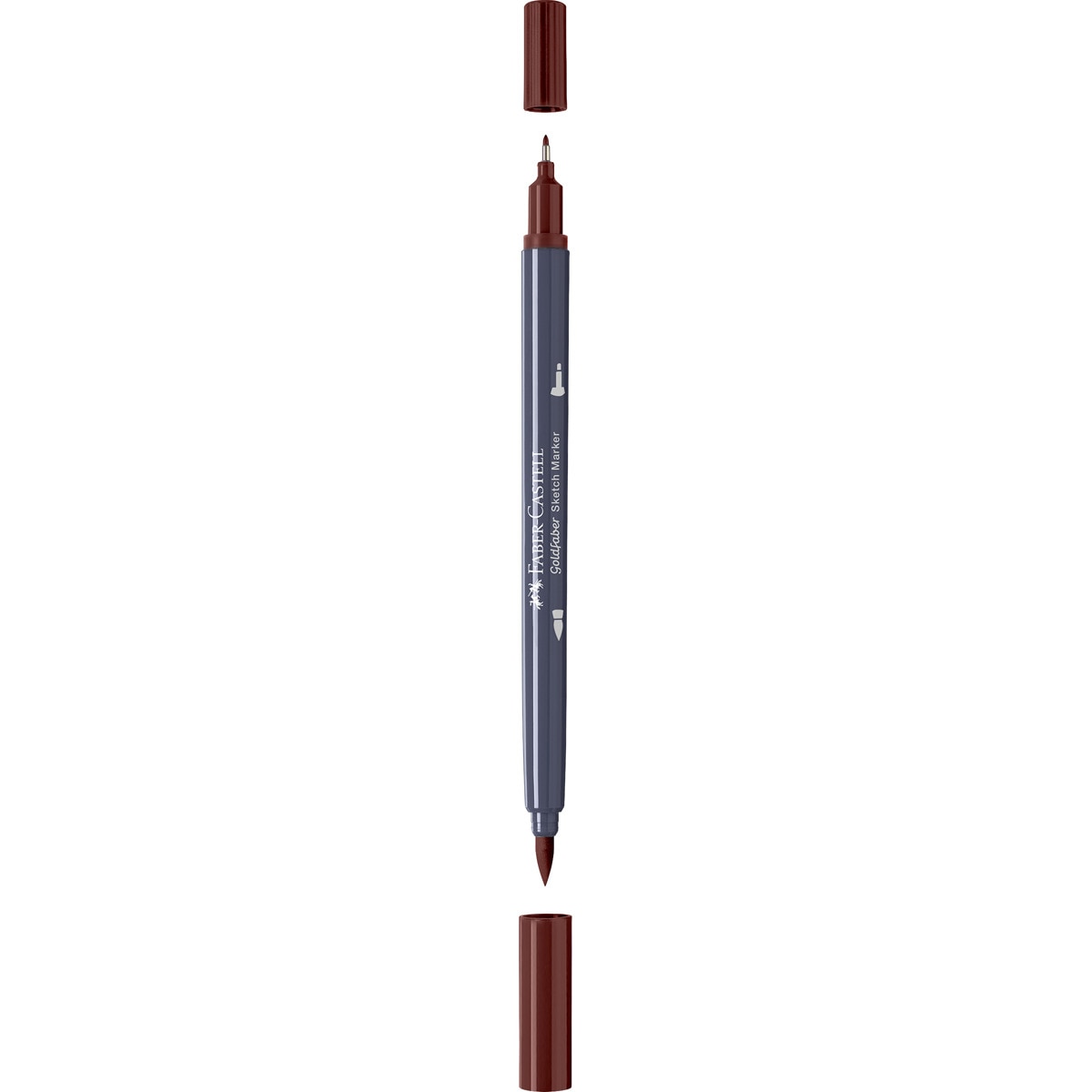 Rotulador sketch marker doble punta tinta base alcohol Goldfaber Faber-Castell caoba Caoba-2