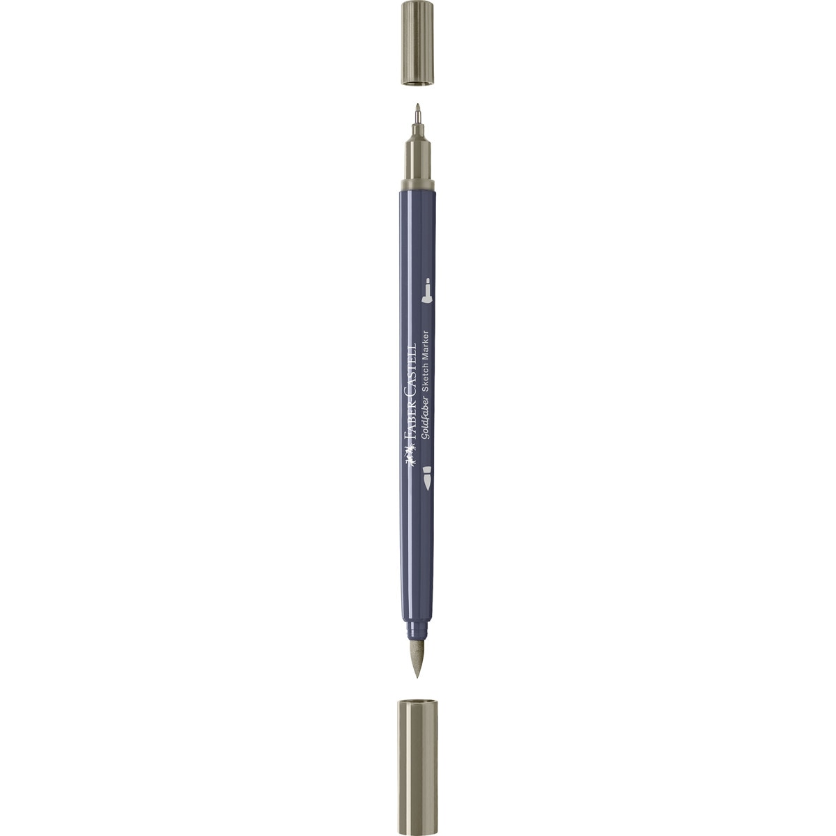 Rotulador sketch marker doble punta tinta base alcohol Goldfaber Faber-Castell gris cálido V Gris cálido-2