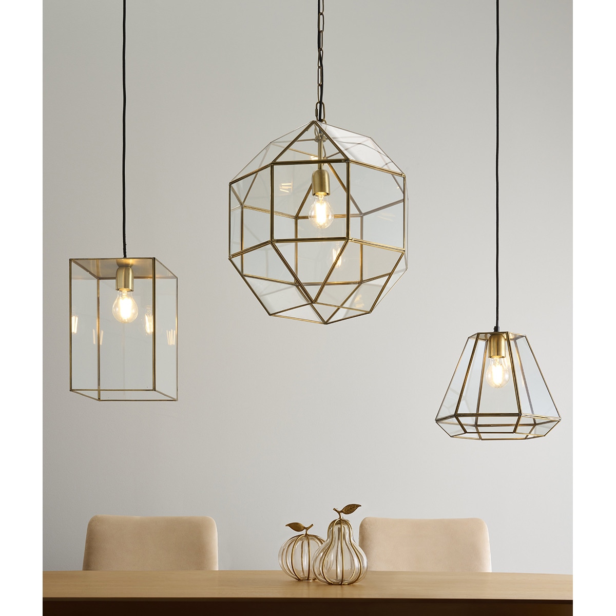 Candeeiro de tecto rectangular Bera Ouro-6