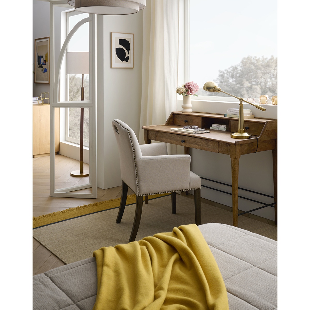 Sillón de lino Grace Beige-7