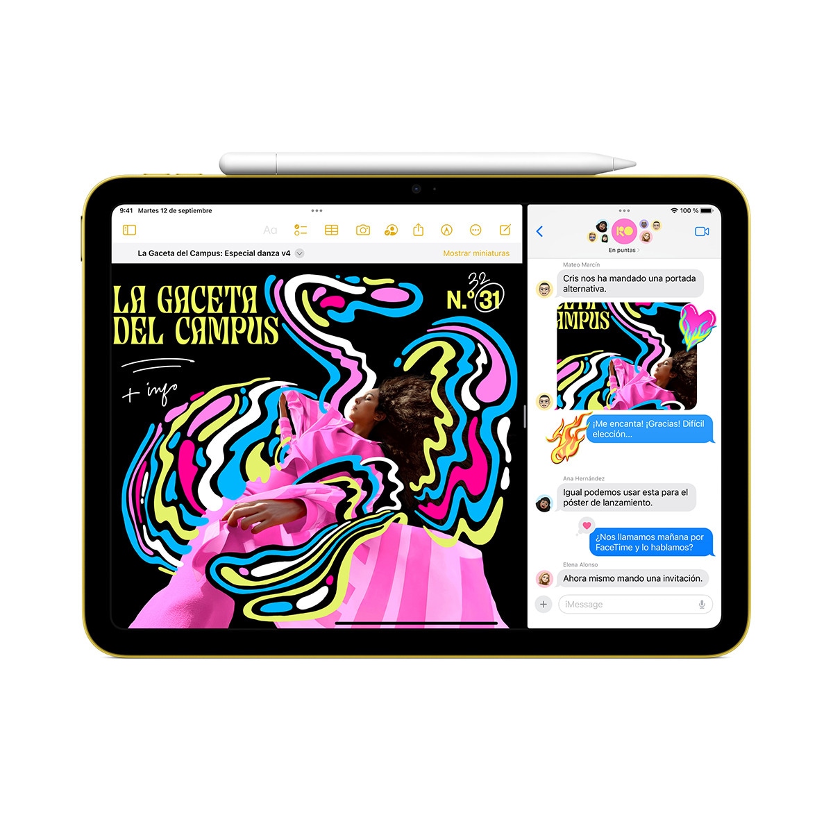 Apple iPad 10,9" (2022) Wi-Fi (10ª Gen) Amarelo-6