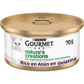 Nature's Creations comida húmeda para gatos en gelatina con atún lata 70 g - Gourmet