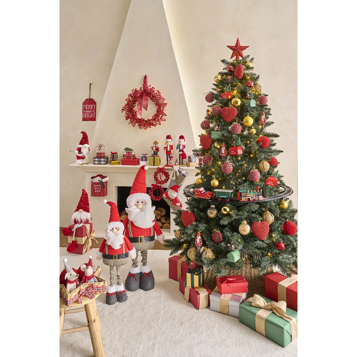 Bola com Floco com Quadrados Glitter - Vermelho Vermelho-4