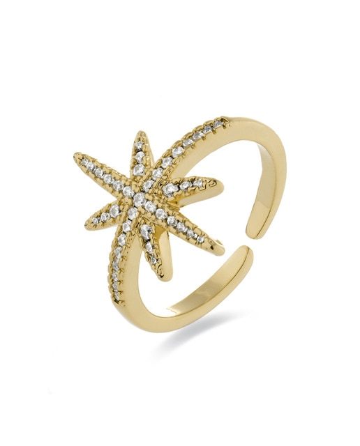 Imagen 0 de Anillo Oriok acabado oro amarillo 18K