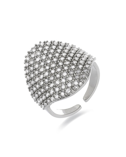Imagen 0 de Anillo Idoi acabado rodio