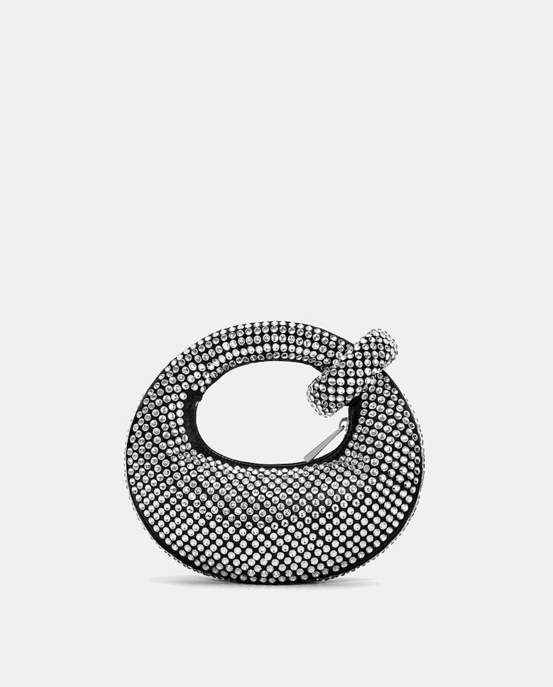 Mala de Mão Mini Abacus com Strass - Preto Preto-3