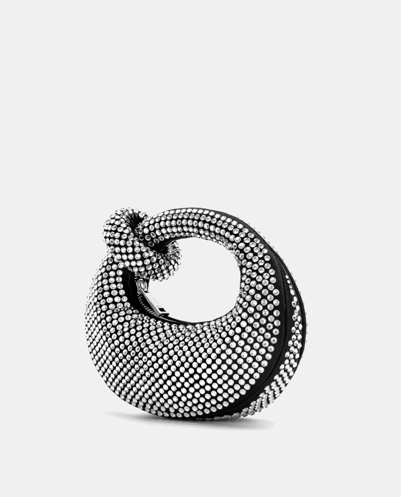 Mala de Mão Mini Abacus com Strass - Preto Preto-2