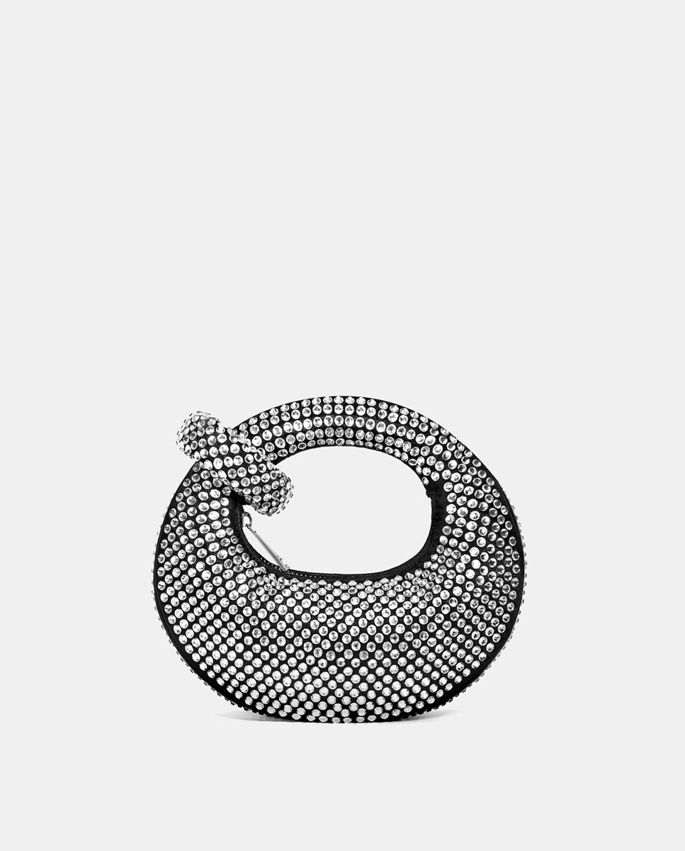 Mala de Mão Mini Abacus com Strass - Preto Preto-1