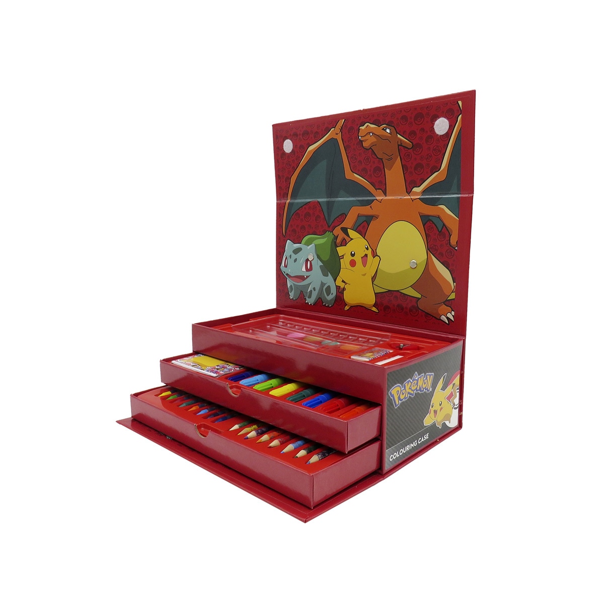 Mala de Desenho 52 Peças Pokémon - Preto/Multicolor 2