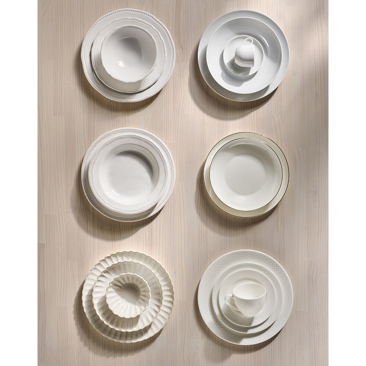 Prato de Sobremesa Sofía - Branco Branco-8