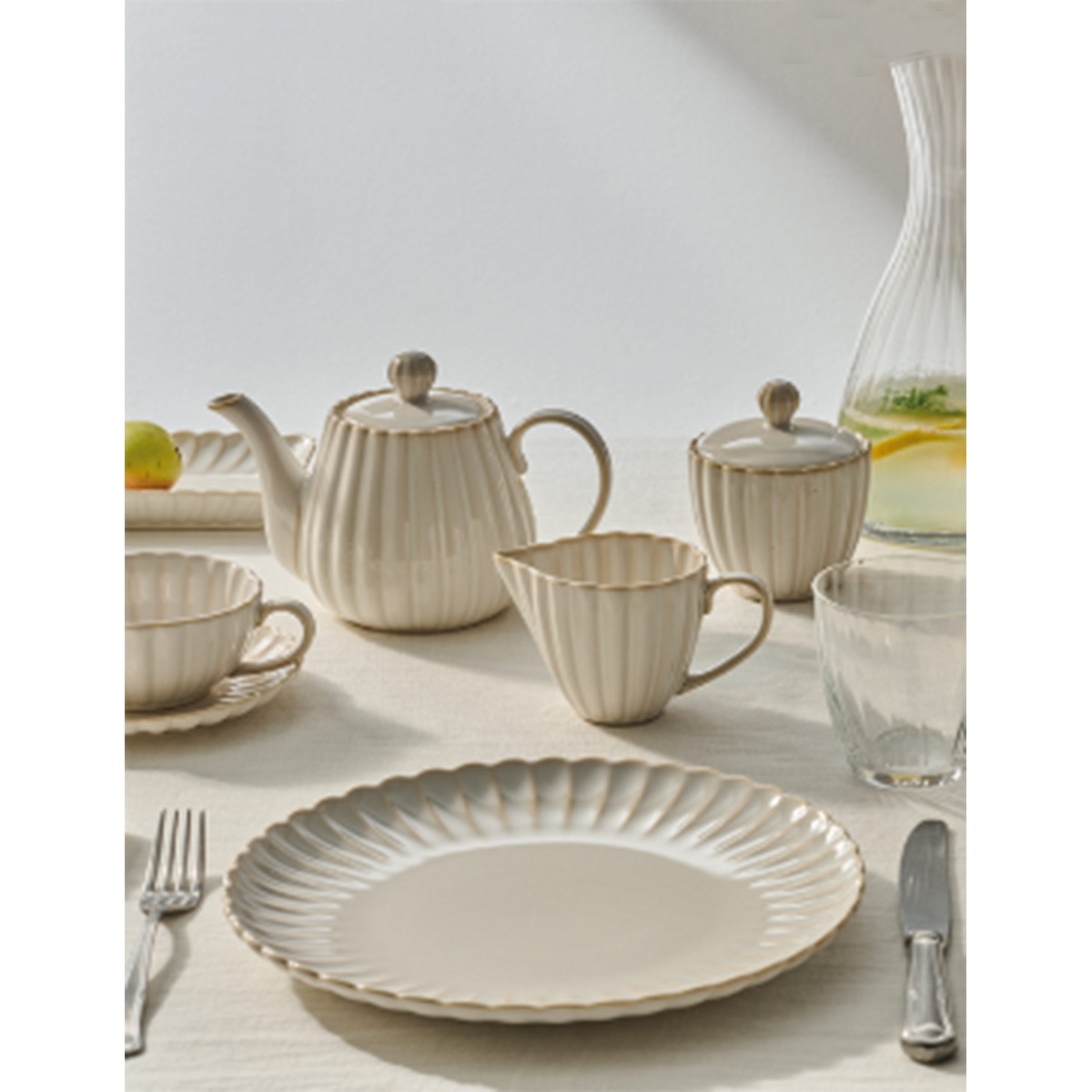 Prato de Sobremesa Dalia Branco-6