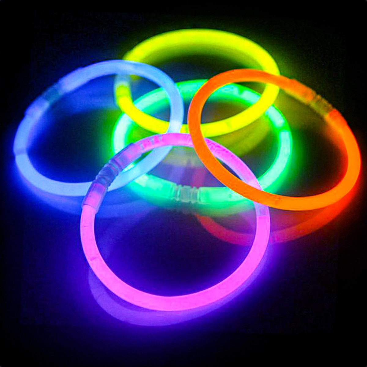 Pack 5 Pulseiras Néon 2