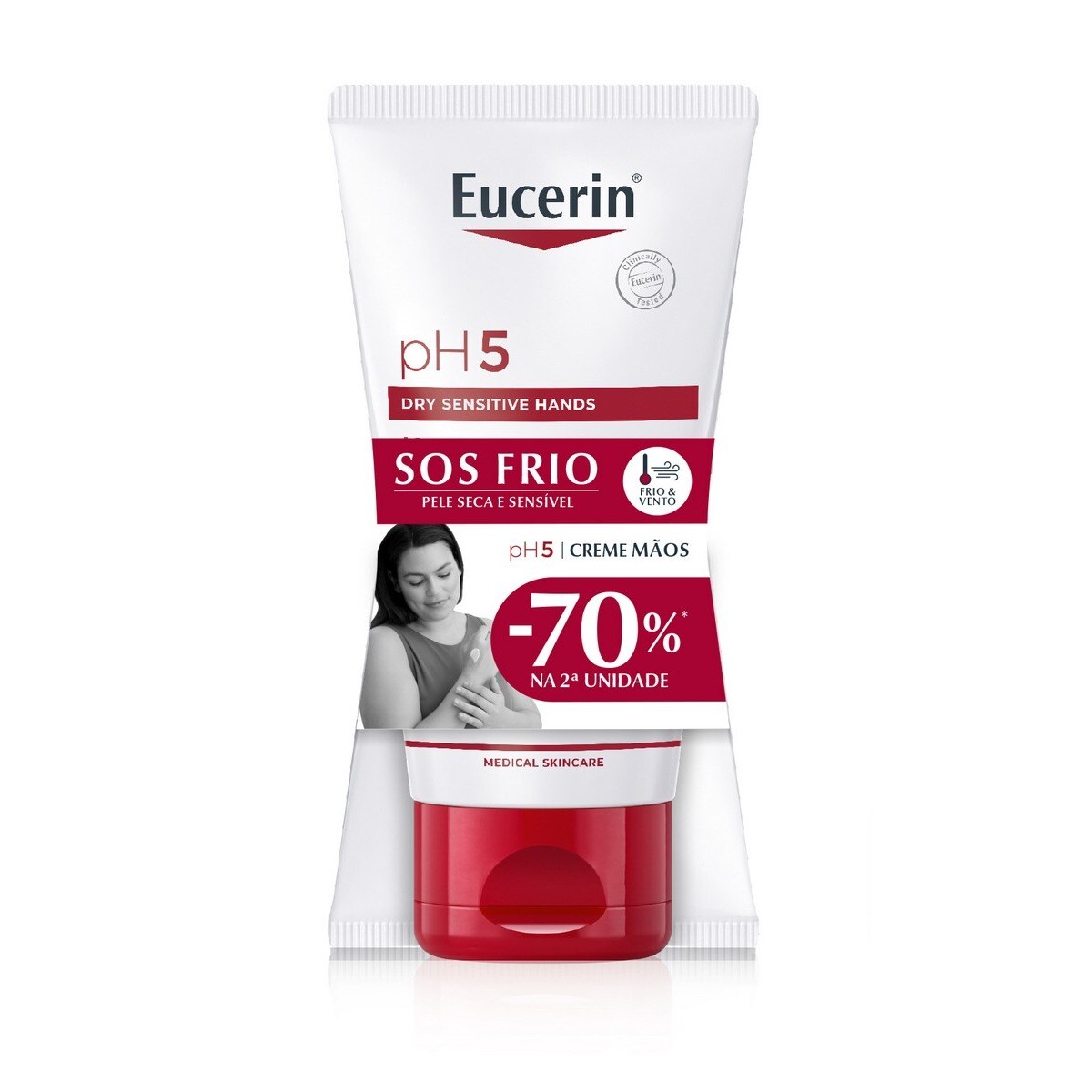 Duo Creme de Mãos pH5 Pele Seca Sensível - 2x75 ml 1