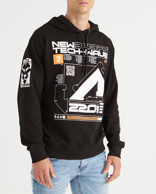 Imagen 0 de Sudadera capucha estampada