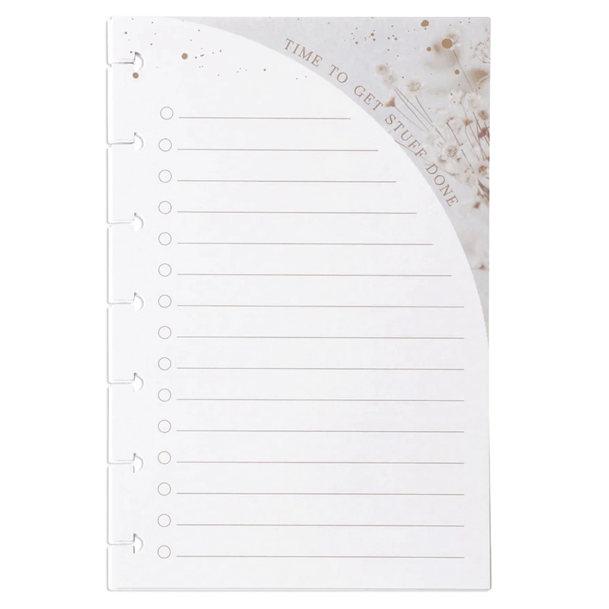 Recarga de 40 Folhas Dried florals Happy Planner Mini Multicolor Multicolor-1