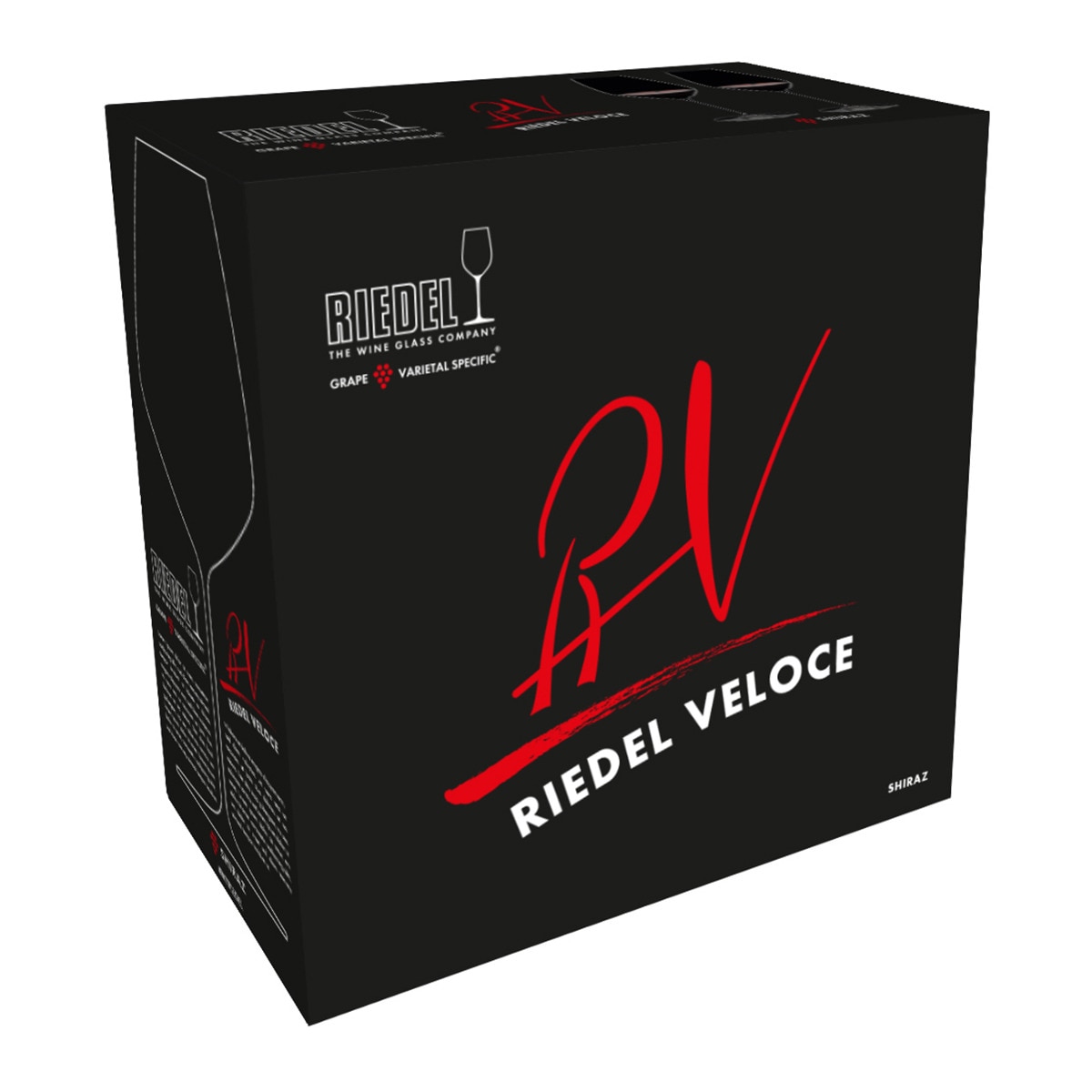 Conjunto de Dois Copos de Vinho Tinto Syrah Veloce Transparente-5