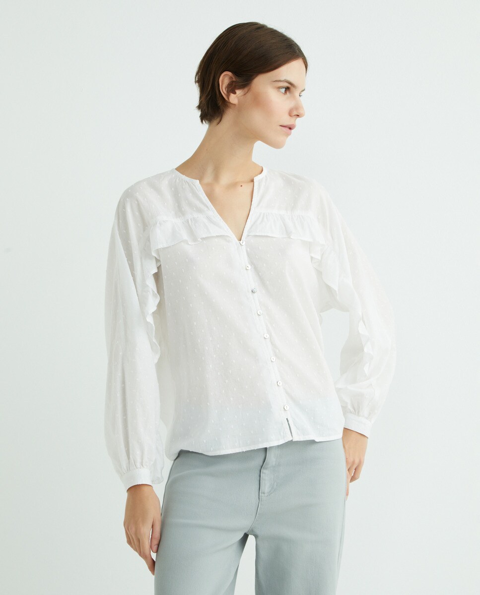 blusa plumeti volantes