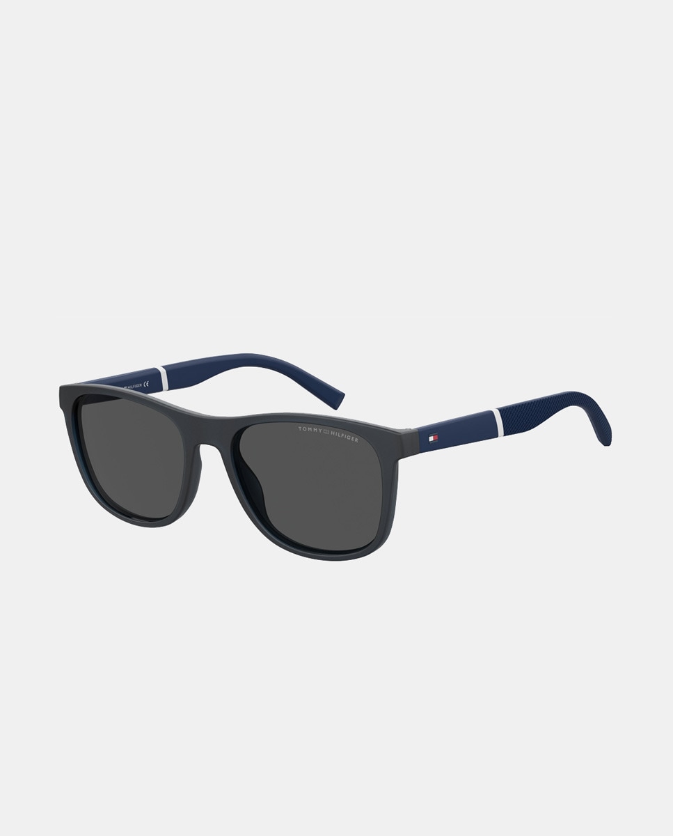 Gafas de sol de hombre rectangulares en azul · Tommy Hilfiger · El