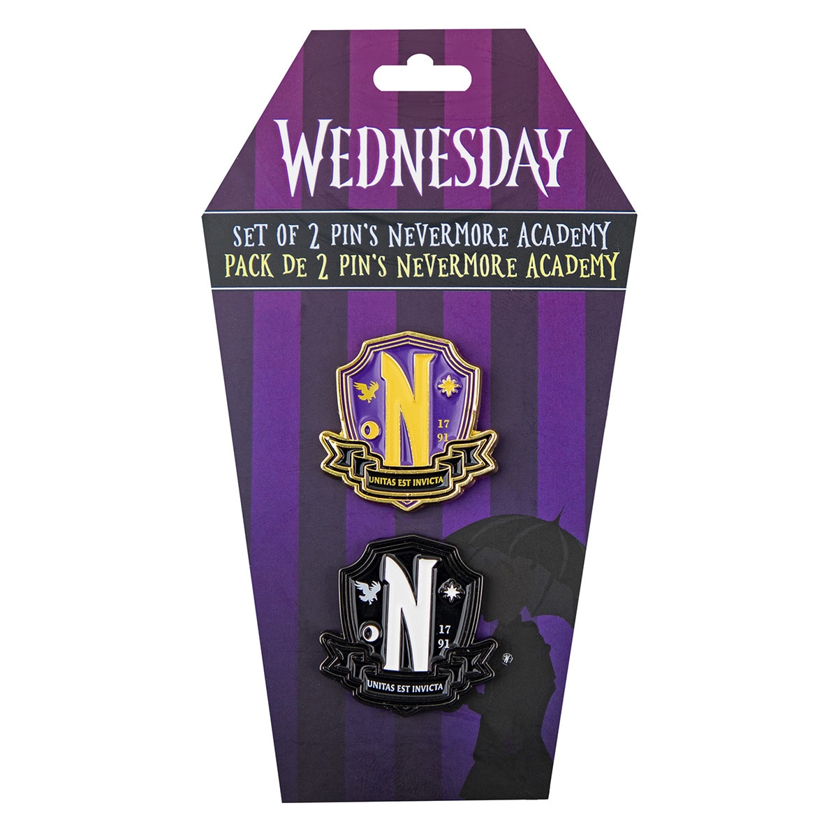 Pin set 2 Academia Nevermore Miércoles Cineréplicas 7