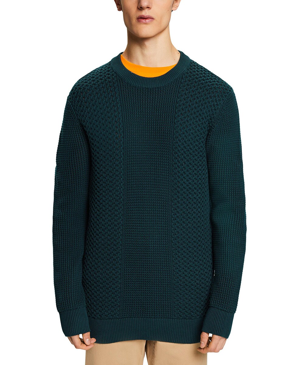 Jersey de hombre regular fit mezcla de puntos algodón · Esprit · El