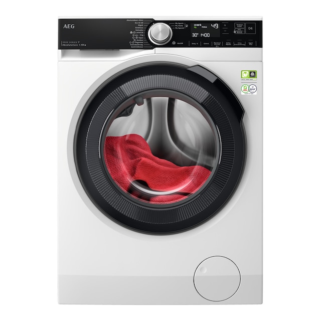 Imagem 0 de Máquina de Lavar Roupa AEG Série 9000 AbsoluteCare® LFR9514L6U Carga Frontal de 10 Kg e de 1400 rpm - Branco