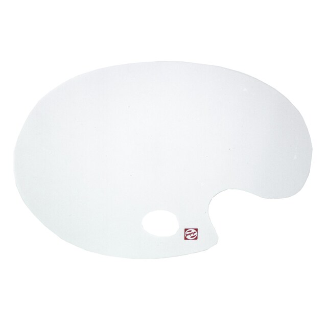 Imagem 0 de Paleta Oval Branca de Metacrilato 30X40 cm