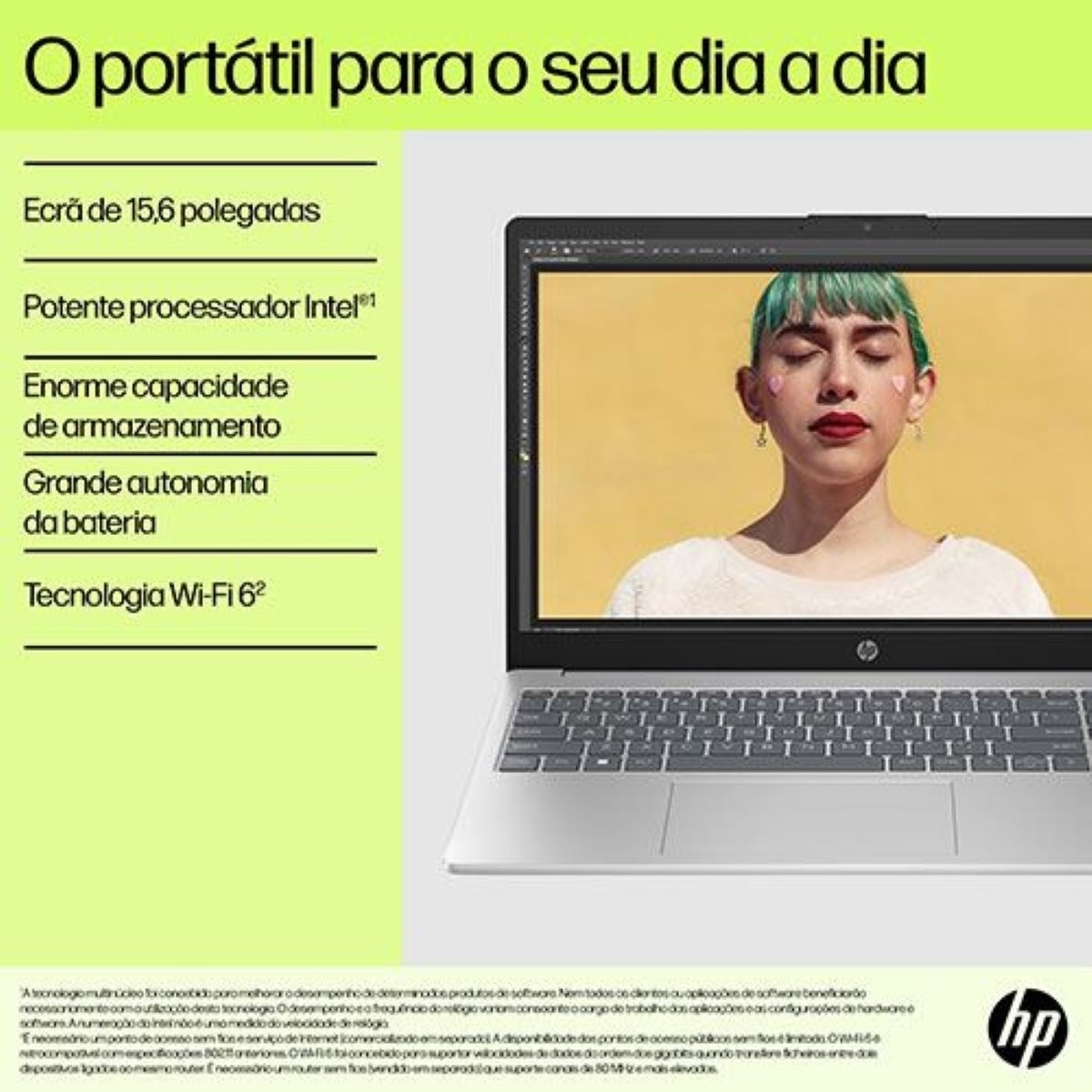 Computador Portátil HP 15-fd0001np ,15,6'' , i3-N305 , RAM 8 GB, 256 GB , Windows 11 Home - Prateado 5