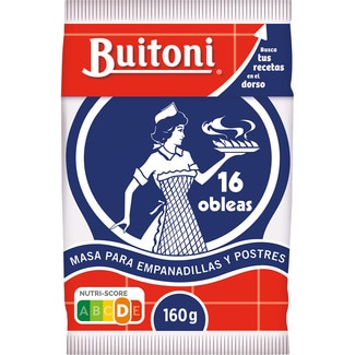 masa para empanadillas y postres 16 obleas bolsa 160 g - Buitoni