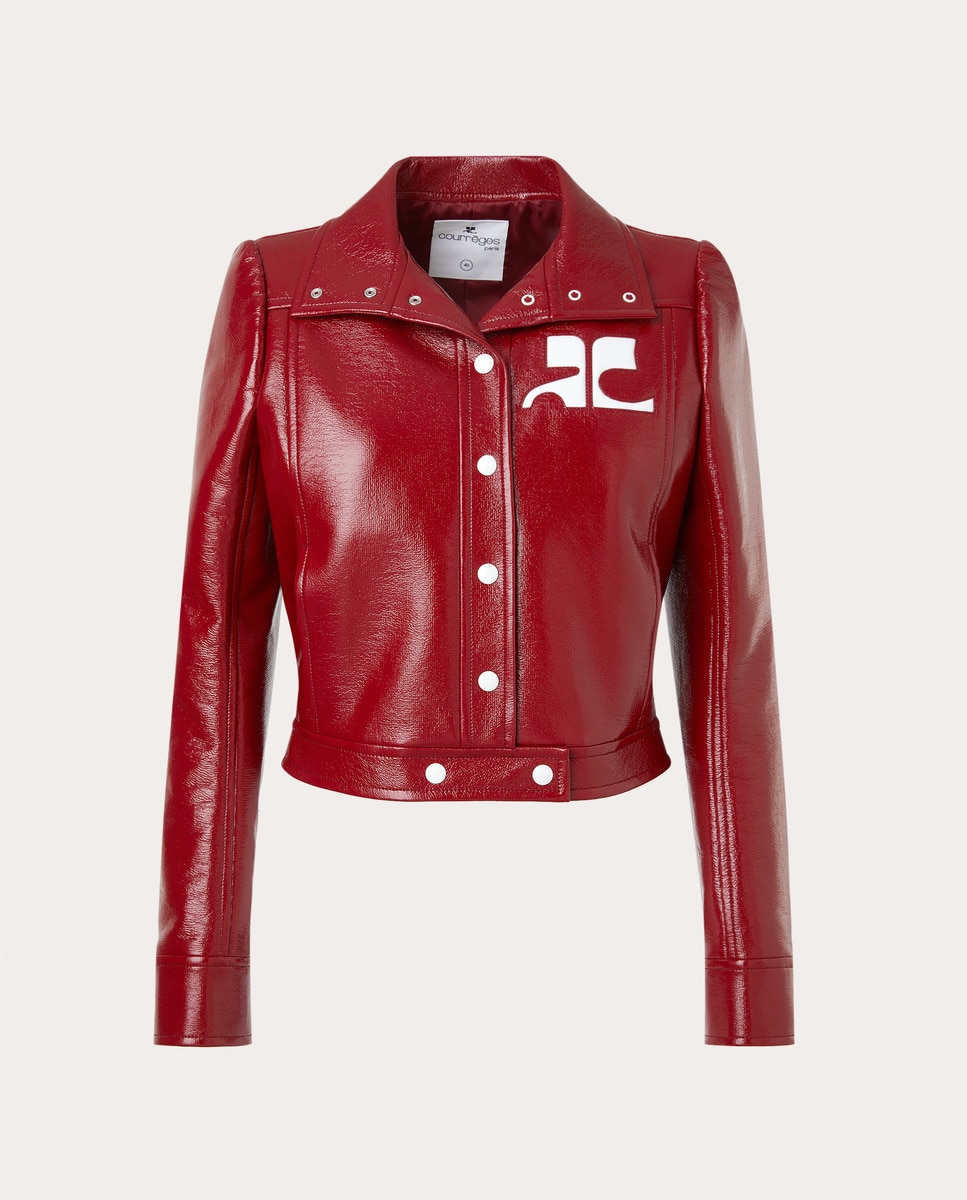 Chaqueta de vinilo Rojo-1