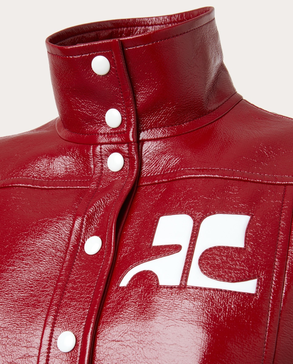 Chaqueta de vinilo Rojo-3