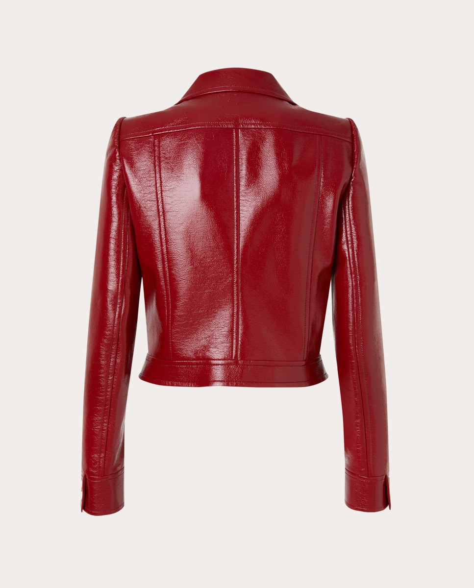 Chaqueta de vinilo Rojo-2