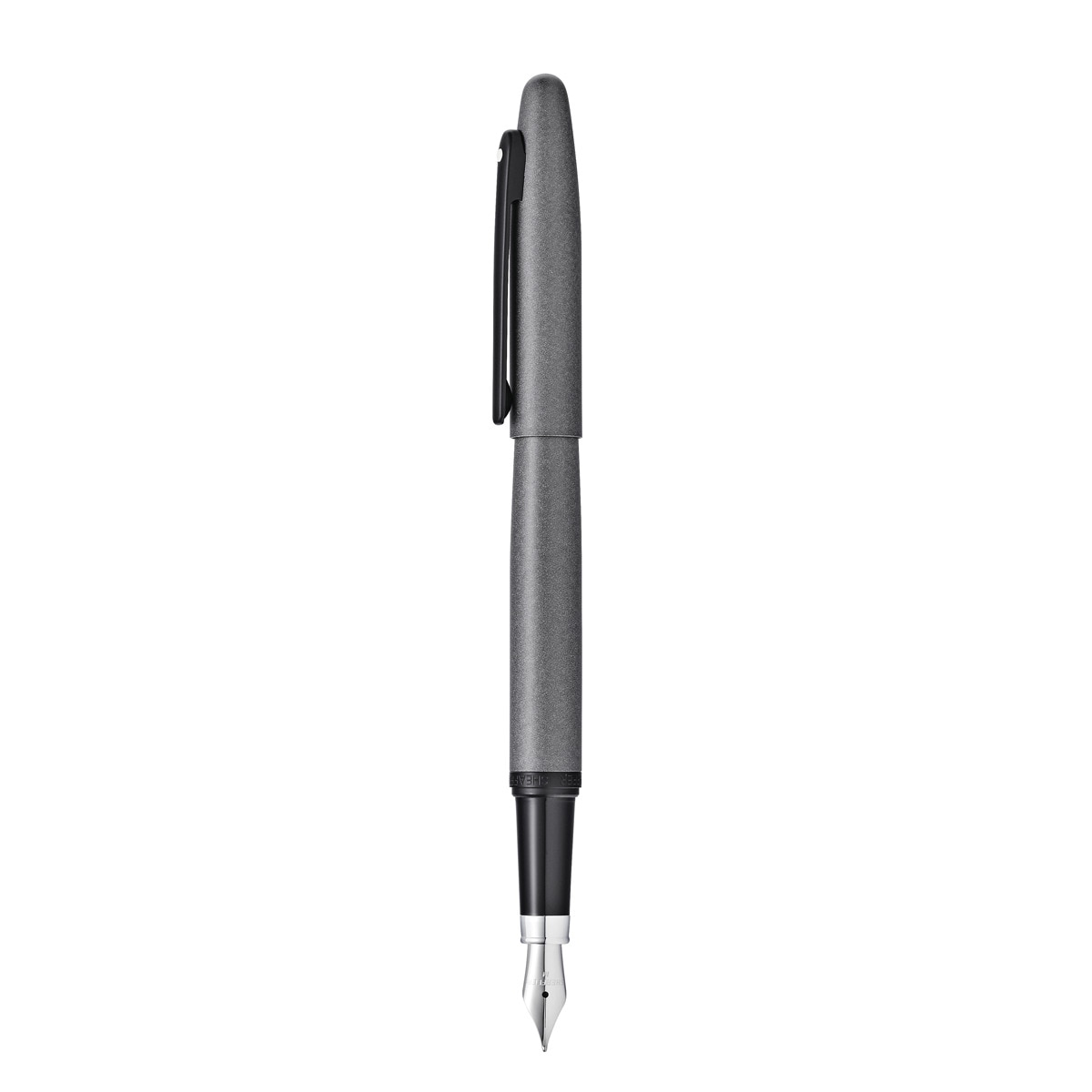 Pluma estilográfica Sheaffer VFM laca gris mate y detalles en PVD negro 2