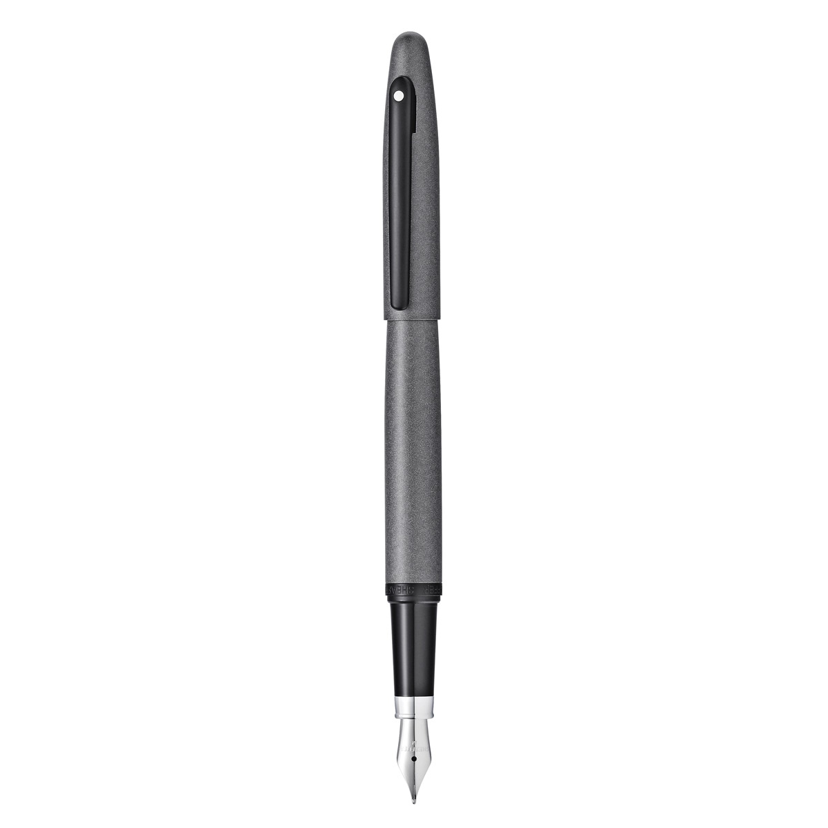 Esferográfica Sheaffer VFM Laca Cinzento Mate e Detalhes em PVD Preto 1