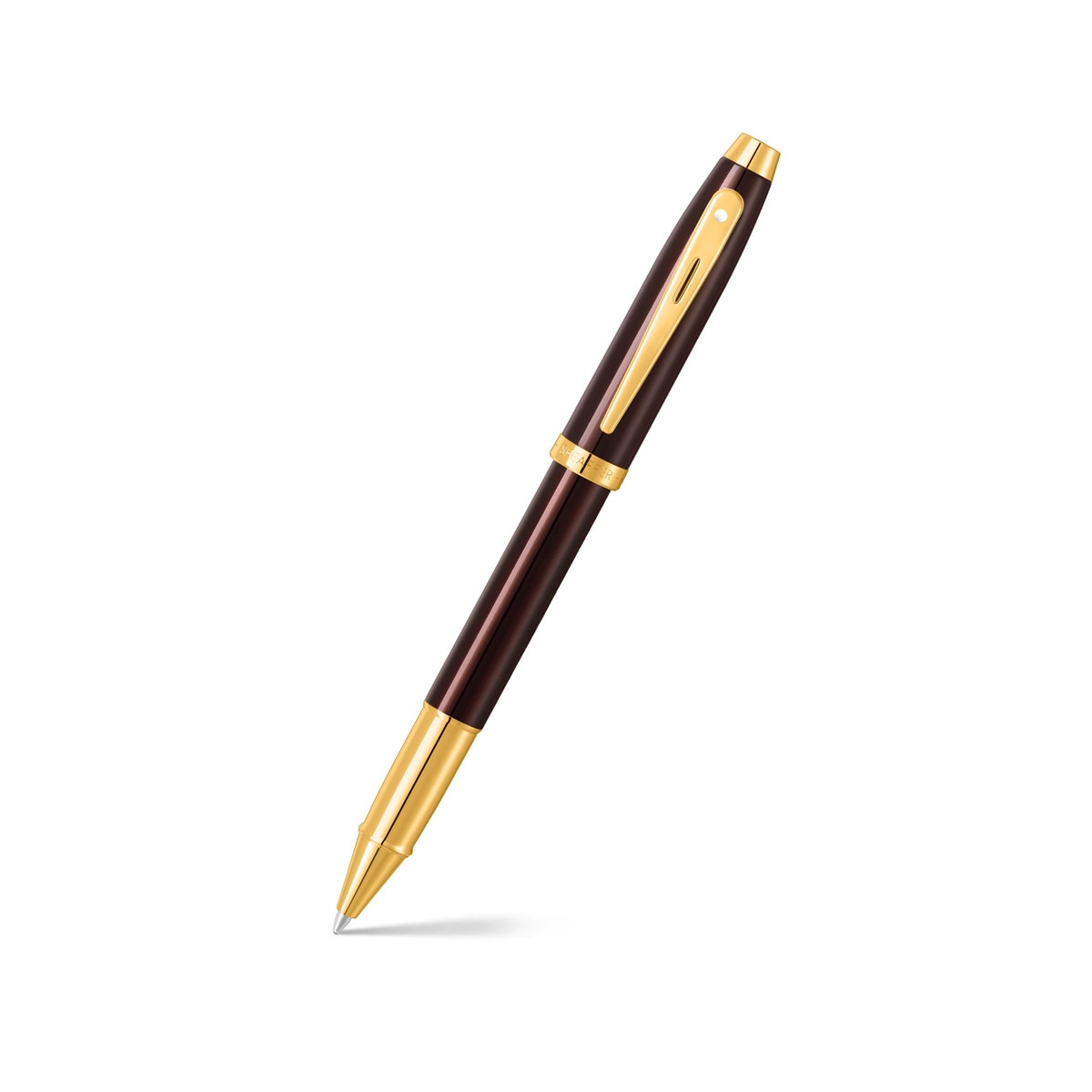 Imagem 0 de Roller ball Sheaffer 100 com Acabamento Castanho Café com Detalhes Dourados