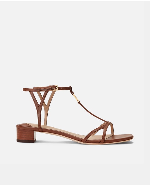 Imagen 0 de Sandalias Fallon de mujer en piel con tiras finas y tacón bloque