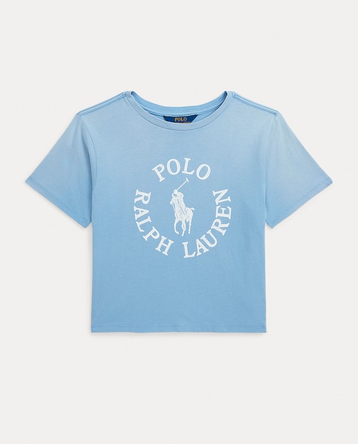 Imagen 0 de Camiseta de niña de algodón con logo frontal