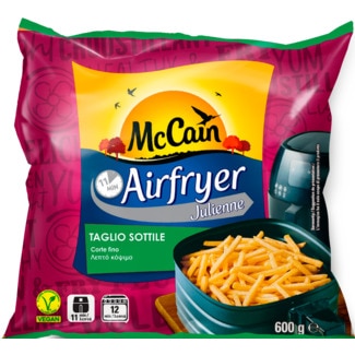 Batatas em Palitos Corte Fino Julienne Airfry embalagem 600 g - Mccain