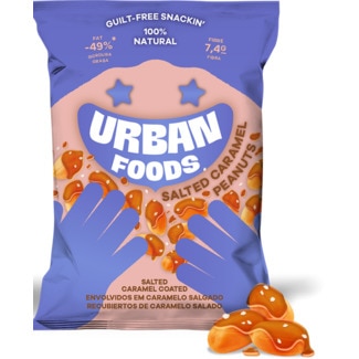Salted Caramel Peanuts embalagem 50 g - Urban Foods