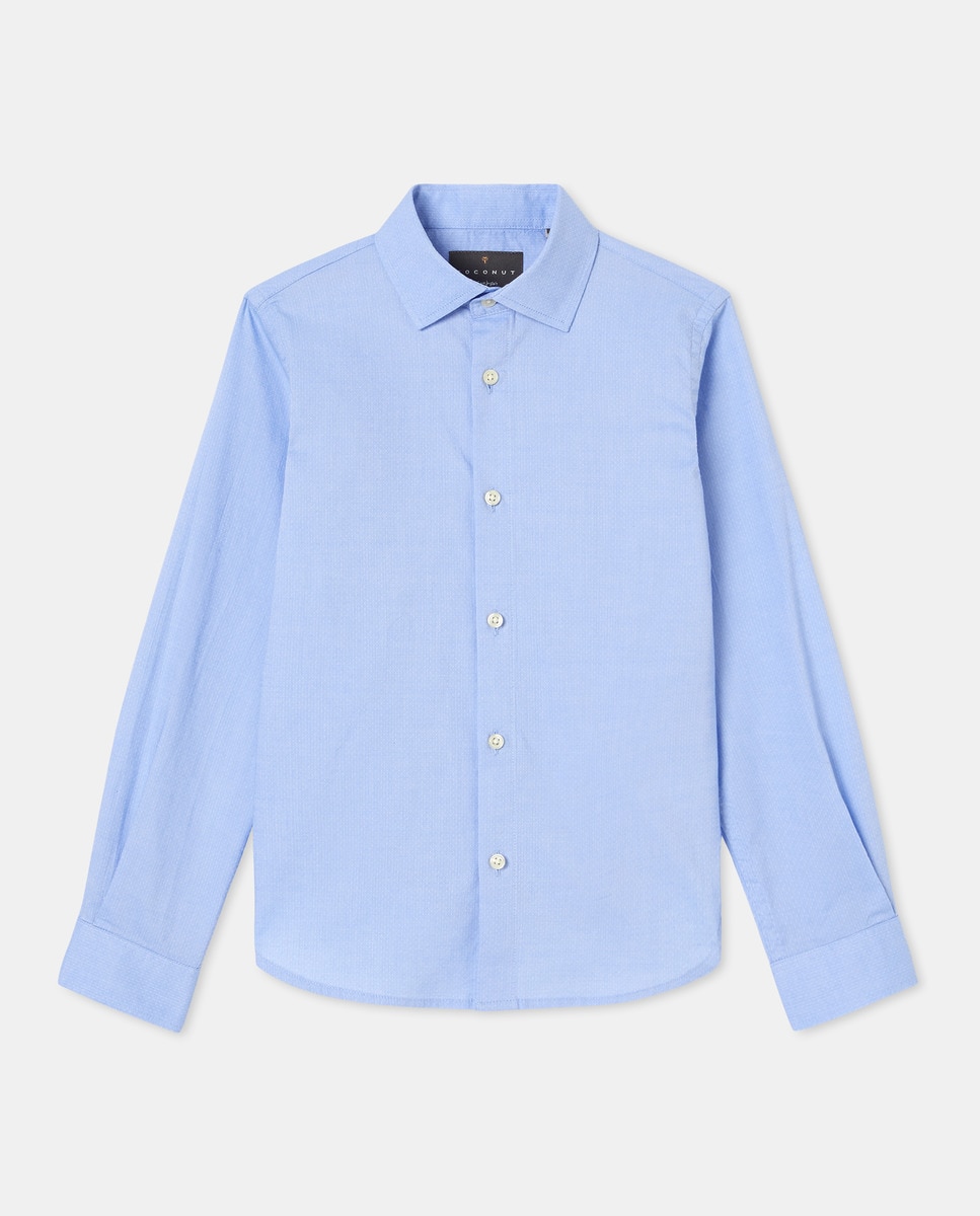 Camisa Formal de Criança Azul-claro-4