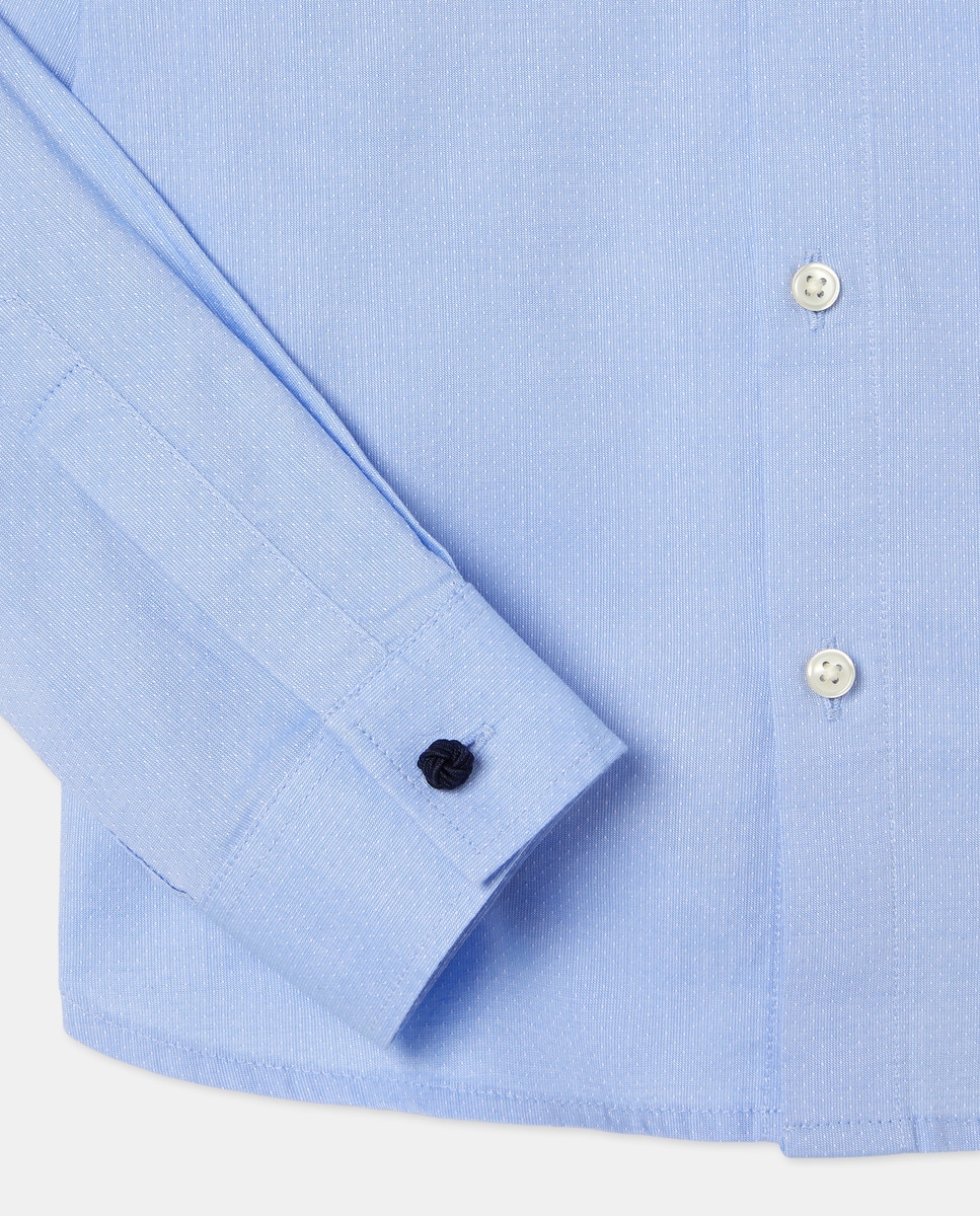 Camisa Formal de Criança Azul-claro-5