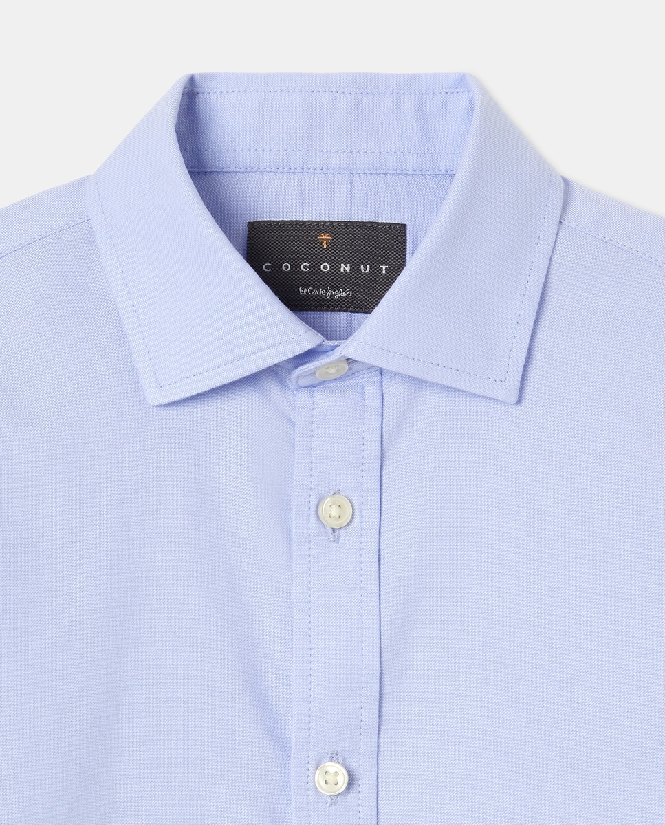 Camisa Formal de Criança Azul-claro-5