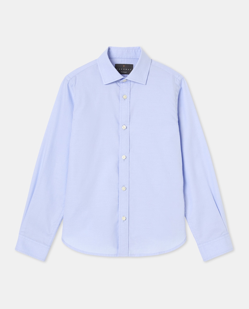 Camisa Formal de Criança Azul-claro-4