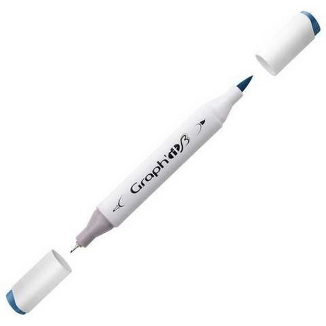 Imagem 0 de Marcador de Duas Pontas Brush Marker Nº9107 - Cool Grey 7 GRAPH'IT