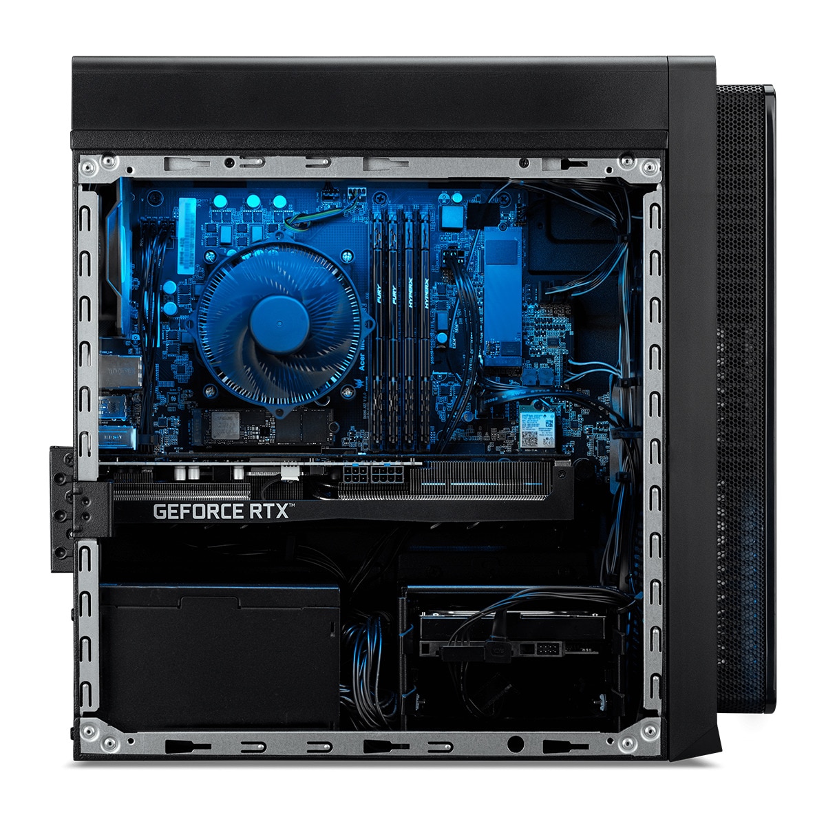 Sobremesa Gaming Predator Orion 3000, i7, 16GB, 1TB SSD, Nvidia GeForce RTX 3070, Sin SO Negro-6